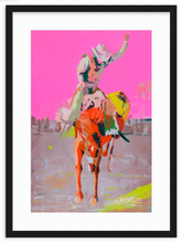 Load image into Gallery viewer, Framed Longest Ride in Magenta Print -  20 x 30&quot;
