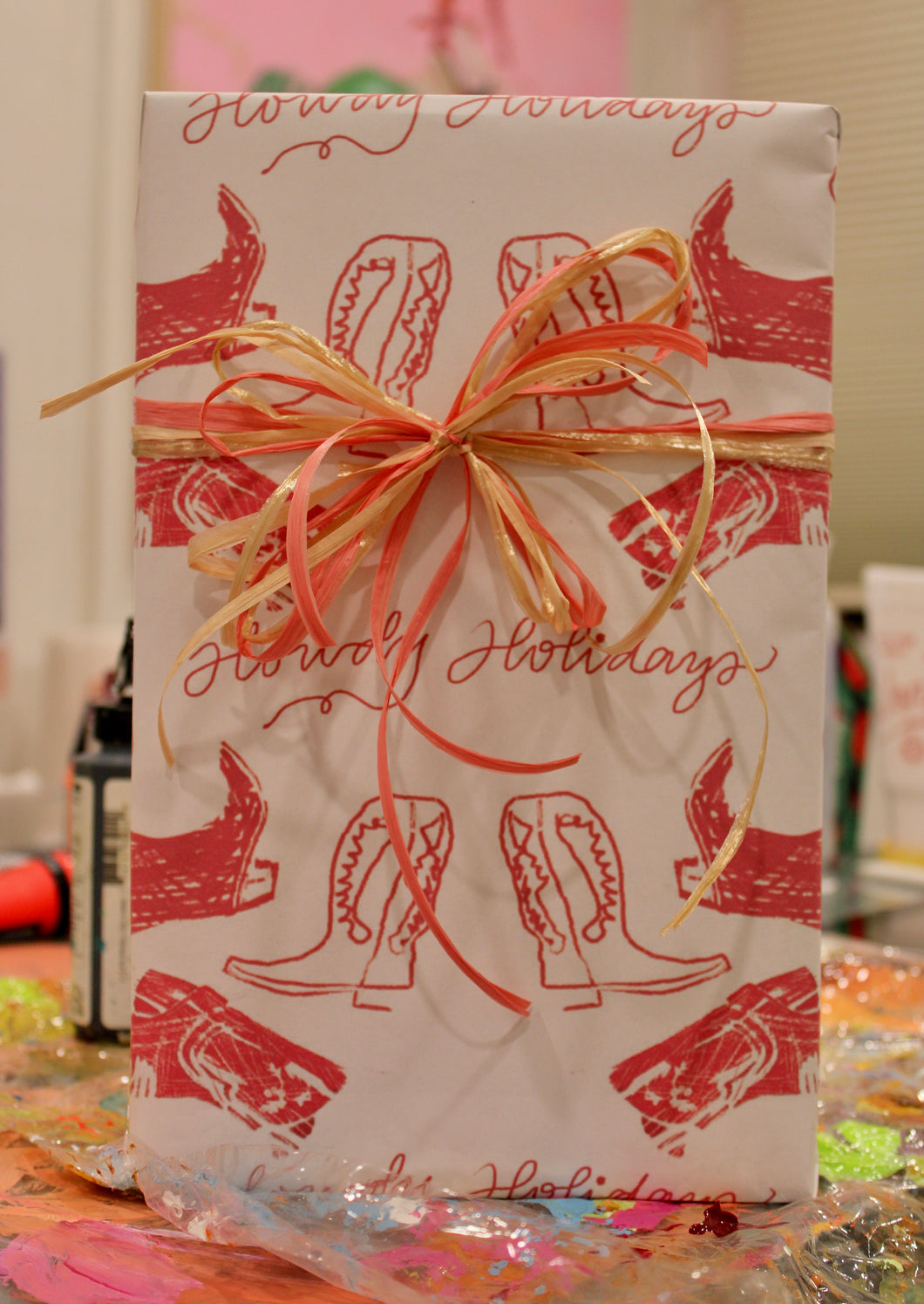 Howdy Holidays Wrapping Paper