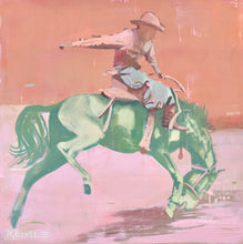 Load image into Gallery viewer, Ranch Hand, Rust/Rose - 24 x 24”